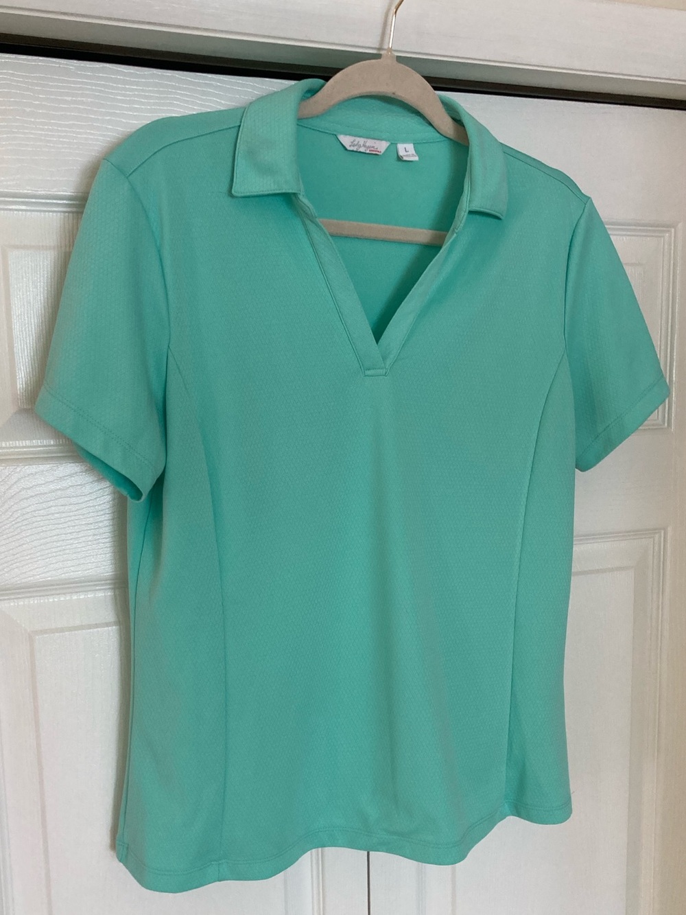 Lady Hagen Mint Green Short Sleeve Polo